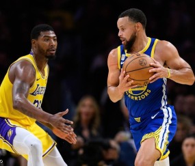 超远三分杀死湖人！库里轻松拿下23分4助3断1帽